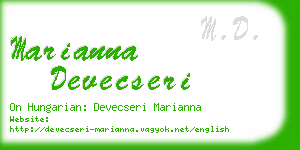 marianna devecseri business card